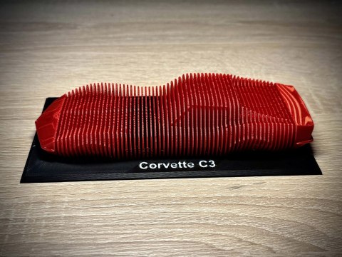 Corvette C3 figurka - model warstwowy