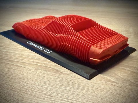 Corvette C3 figurka - model warstwowy