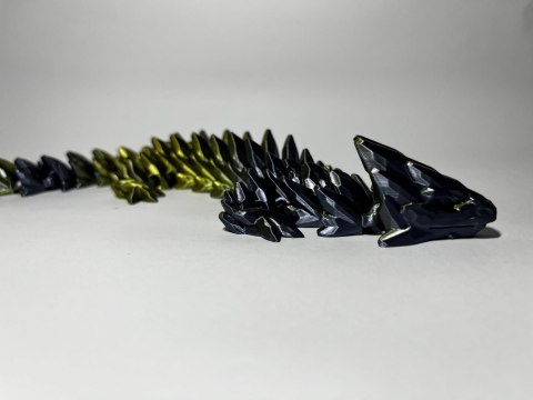 Kryształowy Smok - Metaliczno-Złoty