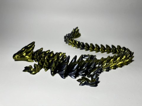 Kryształowy Smok - Metaliczno-Złoty