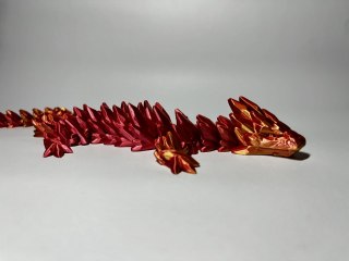 Kryształowy Smok - Złoto-Czerwony