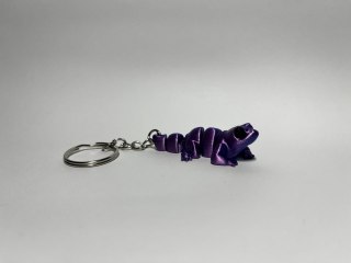 Mała jaszczurka - breloczek dwukolorowy