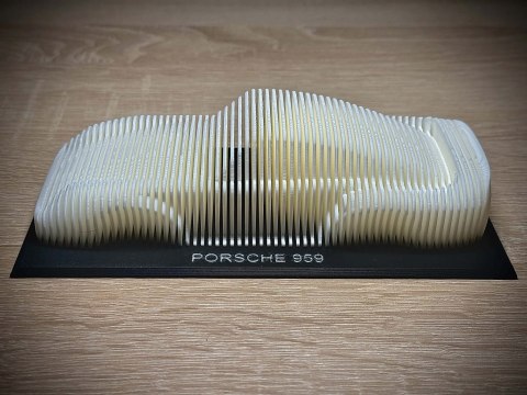 Porsche 959 figurka - model warstowy